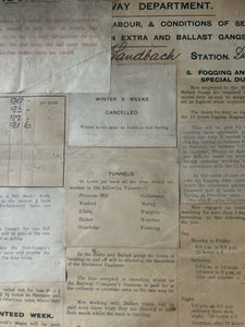 Antique Victorian London & North Western Railway Service Poster 1913 framed