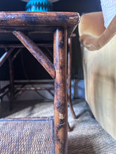 Load image into Gallery viewer, Antique Victorian tiger bamboo nest of three tables