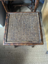 Load image into Gallery viewer, Antique Victorian tiger bamboo nest of three tables