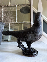 Load image into Gallery viewer, Antique cast iron decorative pigeon indoor or outdoor garden ornament