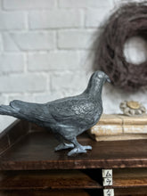 Load image into Gallery viewer, Antique cast iron decorative pigeon indoor or outdoor garden ornament