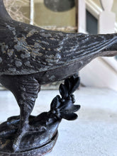 Load image into Gallery viewer, Antique cast iron decorative pigeon indoor or outdoor garden ornament
