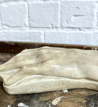 Load image into Gallery viewer, Antique deathbed plaster cast hand of composer Chopin