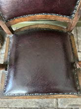 Load image into Gallery viewer, Antique early 20th Century Edwardian Oak &amp; leather swivel  captains desk chair