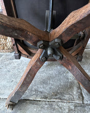 Load image into Gallery viewer, Antique early 20th Century Edwardian Oak &amp; leather swivel  captains desk chair