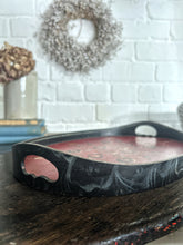 Load image into Gallery viewer, Antique folk art hand painted Hindelooper floral tray
