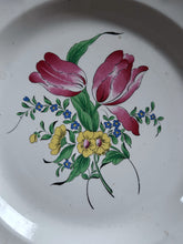 Load image into Gallery viewer, Antique mid 19th Century French Keller &amp; Guerin Luneville &quot;Old Strasbourg&quot; tulip pattern plate