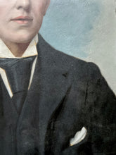 Load image into Gallery viewer, Antique late 19th Century Male portrait painting on card