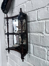 Load image into Gallery viewer, Antique mercury glass back wooden display wall unit