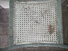 Load image into Gallery viewer, Antique painted 19th century French Curule stool with scroll handles