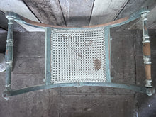 Load image into Gallery viewer, Antique painted 19th century French Curule stool with scroll handles