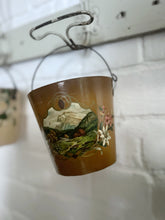 Load image into Gallery viewer, Antique Victorian papier mache decoupage decorative miniature bucket