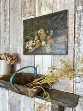 Load image into Gallery viewer, Antique still life floral oil painting on canvas