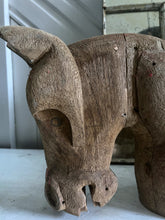 Load image into Gallery viewer, Antique wooden carved carousel rocking horses head