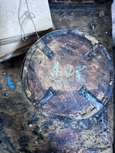 Load image into Gallery viewer, Antique wooden folk art hand painted Indian Asian rice  bucket