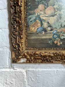 Antique 19th Century wood &  gesso gilt decorative frame