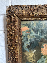 Load image into Gallery viewer, Antique 19th Century wood &amp;  gesso gilt decorative frame