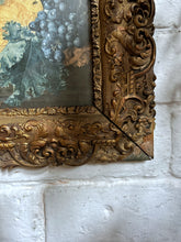 Load image into Gallery viewer, Antique 19th Century wood &amp;  gesso gilt decorative frame