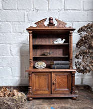 Load image into Gallery viewer, Antique oak miniature apprentice piece toy bookcase