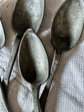 Load image into Gallery viewer, Antique pewter serving desert spoon