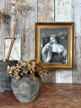 Load image into Gallery viewer, A framed antique print of an engraving of Laura Dianti from the original painted by Titian