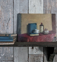 Load image into Gallery viewer, A realist mid 20th Century vintage still life signed oil painting on board