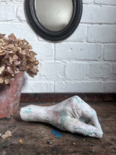 Load image into Gallery viewer, Artists study anatomical plaster hand sculpture cast