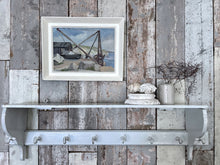 Load image into Gallery viewer,  Portland Dorset Beach scene oil on board Mid Century