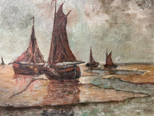 Load image into Gallery viewer, Belgium Flemish 20th century signed modernist Seascape oil painting