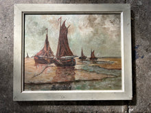 Load image into Gallery viewer, Belgium Flemish 20th century signed modernist Seascape oil painting