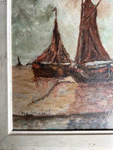 Load image into Gallery viewer, Belgium Flemish 20th century signed modernist Seascape oil painting