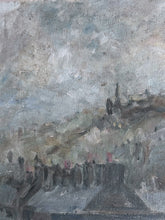 Load image into Gallery viewer, Colin Baxter city landscape oil painting on canvas &quot;Sunset over Colne&quot; Lancashire