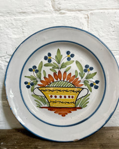 Antique French decorative Quimper plate