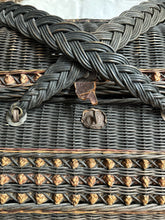 Load image into Gallery viewer, Decorative French antique Bresson wicker market basket