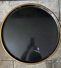 Load image into Gallery viewer, Decorative gold painted black lacquered side table