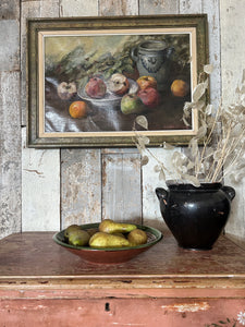 An Antique Dutch still life oil painting on canvas