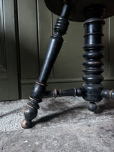 Load image into Gallery viewer, Dutch antique 19th Century ebonised adjustable revolving piano stool