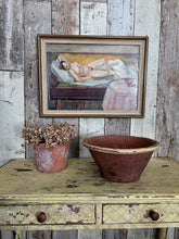 Load image into Gallery viewer, Mid 20th Century Nude portrait oil on Board Swedish signed Carl Magnus Franklin