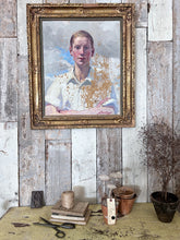 Load image into Gallery viewer, Early 20th century Realism portrait oil painting on canvas signed Arthur J Lyons (1873-1948)
