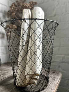 An early 20th Century wire waste paper basket