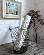 Load image into Gallery viewer, An early 20th Century wire waste paper basket