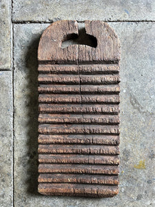 An Early 19th century Japanese rustic washing laundry board