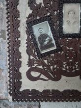 Load image into Gallery viewer, Early 20th Century Black forest carved fret work wooden picture frame