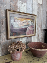 Load image into Gallery viewer, Mid 20th Century Nude portrait oil on Board Swedish signed Carl Magnus Franklin