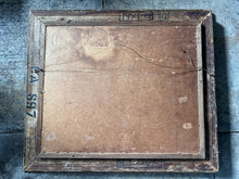 Load image into Gallery viewer, Early 20th Century antique oil painting landscape farm scene on board in original gilt frame