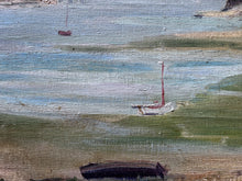 Load image into Gallery viewer, Early 20th Century coastal landscape oil painting on canvas