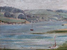 Load image into Gallery viewer, Early 20th Century coastal landscape oil painting on canvas