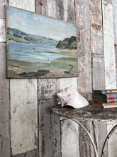 Load image into Gallery viewer, Early 20th Century coastal landscape oil painting on canvas