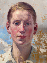 Load image into Gallery viewer, Early 20th century Realism portrait oil painting on canvas signed Arthur J Lyons (1873-1948)