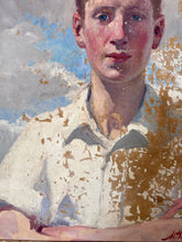 Load image into Gallery viewer, Early 20th century Realism portrait oil painting on canvas signed Arthur J Lyons (1873-1948)